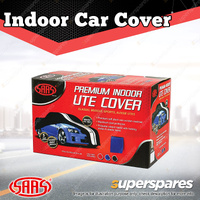 SAAS Car Cover Indoor Breathable Classic Ute Large 5.3m Blue With White Stripes