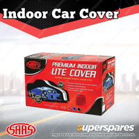 SAAS Car Cover Indoor Breathable Classic Utility Large 5.3m Red With White Stri