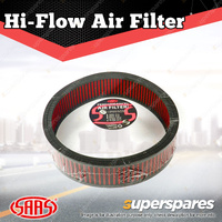 SAAS Hi Flow Air Filter Cotton Gauze Core Washable Round 14inch x 3inch