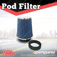 SAAS Pod Filter Blue Small 60-76mm Multifit Neck Collar Included Hose Clamp