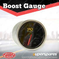 SAAS Mechanical Boost Gauge Diesel Silver Bezel Surround 0-30psi 52mm SRD Series