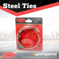 SAAS Stainless Steel Cable Ties 300mm Length Durable - in a Pack of 10