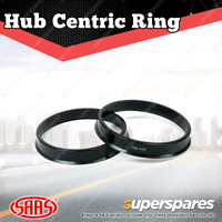 SAAS Wheel Hub Centric Rings ABS Plastic OD 108mm ID 100mm - in a Pack of 2