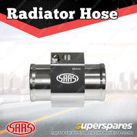 SAAS Water Temperature Adapter Radiator Hose 36mm Machined Aluminium Finish