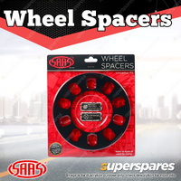 SAAS Wheel Spacers Universal 5 Stud 5mm Thickness Black - in a Pack of 2
