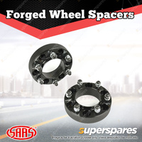 SAAS Wheel Spacers Forged Hub Centric 6 x 139.7 PCD 100 Bore 38mm Thick