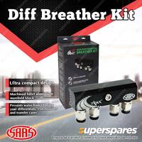 SAAS Diff Breather Kit 4 Port for Mitsubishi Pajero Triton Lancer Outlander GTO