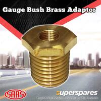 SAAS Oil Pressure Gauge Brass Adaptor M16 x 1.5 - 1/8" NPT SGA-320055