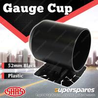 SAAS Gauge Cup Pod 52mm Satin Black Plastic Electrical Mechanical