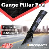SAAS Gauge Pillar Pod for Toyota Hilux KUN Series KUN26 KUN16 05-15 52mm Gauges