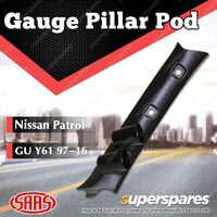 SAAS Gauge Pillar Pod for Nissan Patrol GU Y61 1997-2016 suit 52Mm Gauge