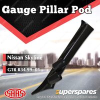 SAAS Gauge Pillar Pod for Nissan Skyline R34 GTR 1999-2005 suit 52Mm Gauge