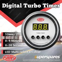 SAAS Digital Turbo Timer 52mm White Face 4 Color for Muscle Series