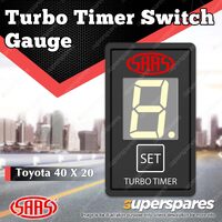 SAAS Digital Turbo Timer Switch Mount Gauge Auto for Toyota 40 x 20