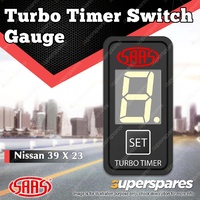 SAAS Digital Turbo Timer Switch Mount Gauge Auto for Nissan 39 x 23