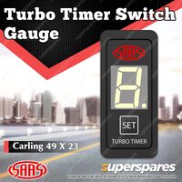 SAAS Digital Turbo Timer Switch Mount Gauge Auto for Carling 49 x 23