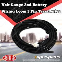SAAS Volt Gauge 2nd Battery Wiring Loom Harness 3 pin Trax Series