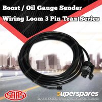 SAAS Boost / Oil Gauge Sender Wiring Loom Harness 3 pin Trax Series