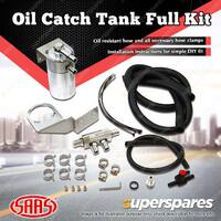 SAAS Oil Catch Tank Full Kit for Holden Colorado RG II 2.8L Polished Aluminium