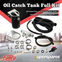 SAAS Oil Catch Tank Full Kit for Ford Ranger PX II 2.2L 3.2L Black Anodised