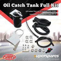SAAS Oil Catch Tank Full Kit for Mitsubishi Triton ML MN 2.5L Black Anodised