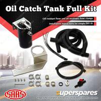 SAAS Oil Catch Tank Full Kit for Toyota Landcruiser 200 Ser. 4.5L Black Anodised