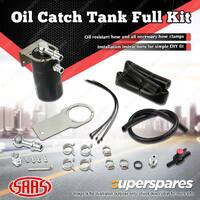 SAAS Oil Catch Tank Full Kit for Volkswagen Amarok 2.0L 2011 On Black Anodised