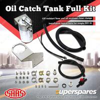 SAAS Oil Catch Tank Full Kit for Nissan Patrol GU Y61 3.0L Polished Aluminium