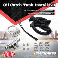 SAAS Oil Catch Tank Install Kit for Mitsubishi Triton MQ 2.4L 2015 - On