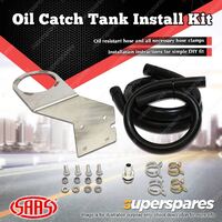 SAAS Oil Catch Tank Install Kit for Nissan Patrol GU Y61 3.0L 2000 - 2016