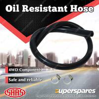 SAAS Oil Resistant Hose 19mm (3/4) ID X 1m + 2 Clamps Premium Quality