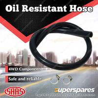 SAAS Oil Resistant Hose 16mm (5/8) ID X 1m + 2 Clamps Premium Quality