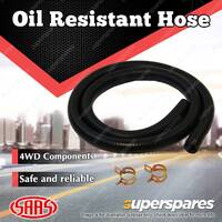 SAAS Oil Resistant Hose 10mm (3/8) 1m + 2 Clamps Premium Quality Brand New