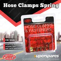 SAAS Hose Clamps Spring Size 5 suit 5mm Hose Pack Of 6 Clamp ID / Hose OD 10mm