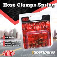 SAAS Hose Clamps Spring Size 6 suit 6mm (1/4") Hose Pack Of 6 Hose OD 11mm