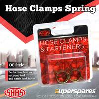 SAAS Hose Clamps Spring Size 14 suit 14mm Hose Pack Of 2 Clamp ID / Hose OD 20mm