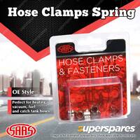 SAAS Hose Clamps Spring Size 4 suits 4mm Hose Pack Of 6 Clamp ID / Hose OD 7mm