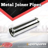 SAAS Metal Joiner Pipe Straight Aluminium Polished 63mm ID x 200mm Universal