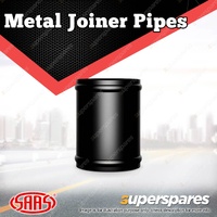 SAAS Metal Joiner Pipe Straight Aluminium Black Anodised 76mm ID x 100mm