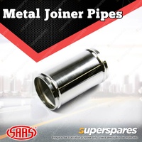 SAAS Metal Joiner Pipe Straight Aluminium Polished 76mm ID x 100mm Universal