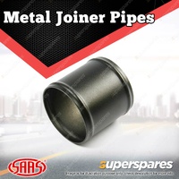 SAAS Metal Joiner Pipe Straight Aluminium Black Powder Coat 102mm ID x 100mm