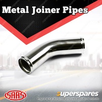 SAAS Metal Joiner Pipe 45 Degree Elbow Aluminium Polished 76mm ID Universal