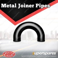 SAAS Metal Joiner Pipe 180 Degree Elbow Aluminium Black Anodised 76mm ID