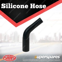 SAAS Silicone Hose 45 Deg Reducer 25 x 38mm Black Colour Multi Ply Construction