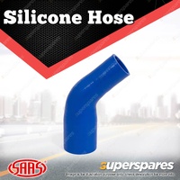 SAAS Silicone Hose 45 Deg Reducer 51 x 63mm Blue Colour Multi Ply Construction