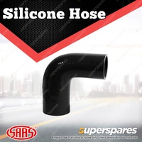 SAAS Silicone Hose 90 Deg Reducer 51 x 76mm Black Colour Multi Ply Construction