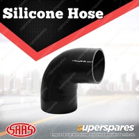 SAAS Silicone Hose 90 Deg Reducer 76 x 102mm Black Colour Multi Ply Construction