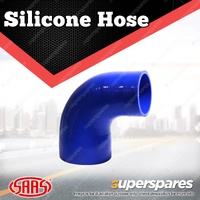 SAAS Silicone Hose 90 Deg Reducer 76 x 102mm Blue Colour Multi Ply Construction