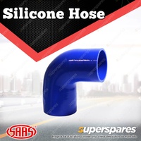 SAAS Silicone Hose 90 Deg Reducer 76 x 95mm Blue Colour Multi Ply Construction