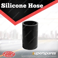 SAAS Straight Silicone Hose - 38 x 38 x 76mm Black Colour Multi Ply Construction
